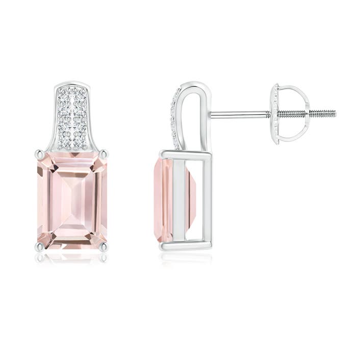 AA - Morganite / 1.88 CT / 14 KT White Gold