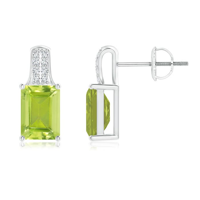 AA - Peridot / 2.08 CT / 14 KT White Gold