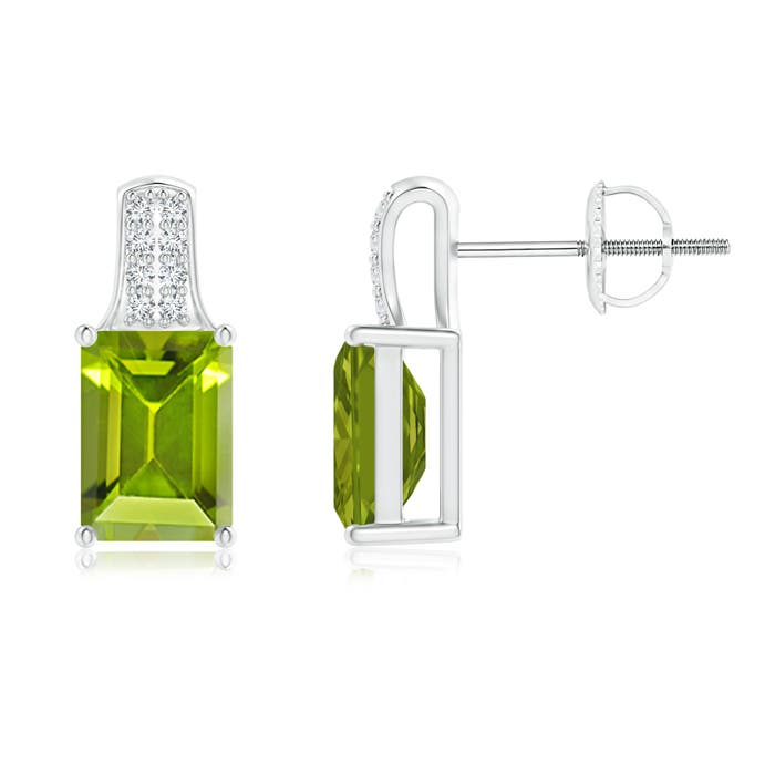 AAA - Peridot / 2.08 CT / 14 KT White Gold