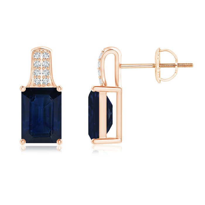 AA - Blue Sapphire / 2.18 CT / 14 KT Rose Gold