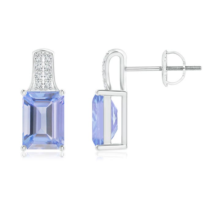 A - Tanzanite / 2.08 CT / 14 KT White Gold