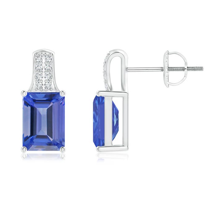 AA - Tanzanite / 2.08 CT / 14 KT White Gold