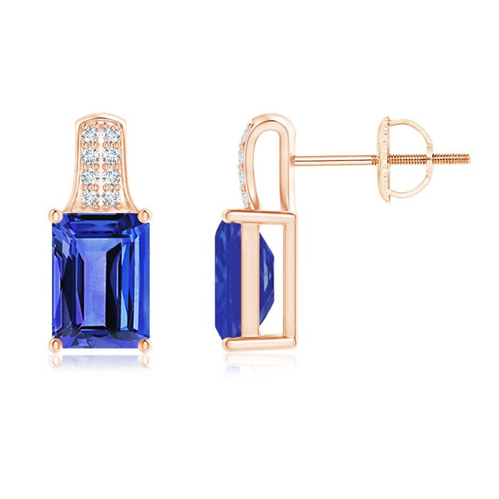 AAA - Tanzanite / 2.08 CT / 14 KT Rose Gold