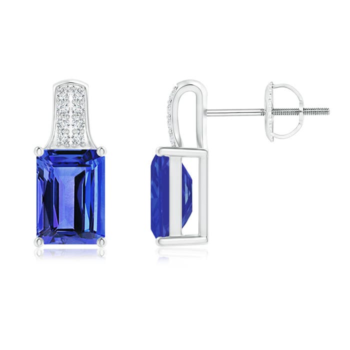 AAA - Tanzanite / 2.08 CT / 14 KT White Gold