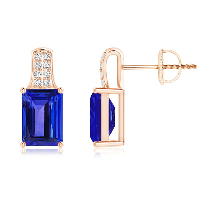 AAAA - Tanzanite / 2.08 CT / 14 KT Rose Gold