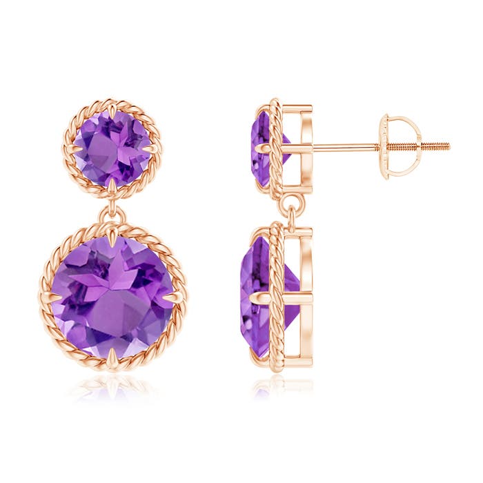 AA - Amethyst / 4.3 CT / 14 KT Rose Gold