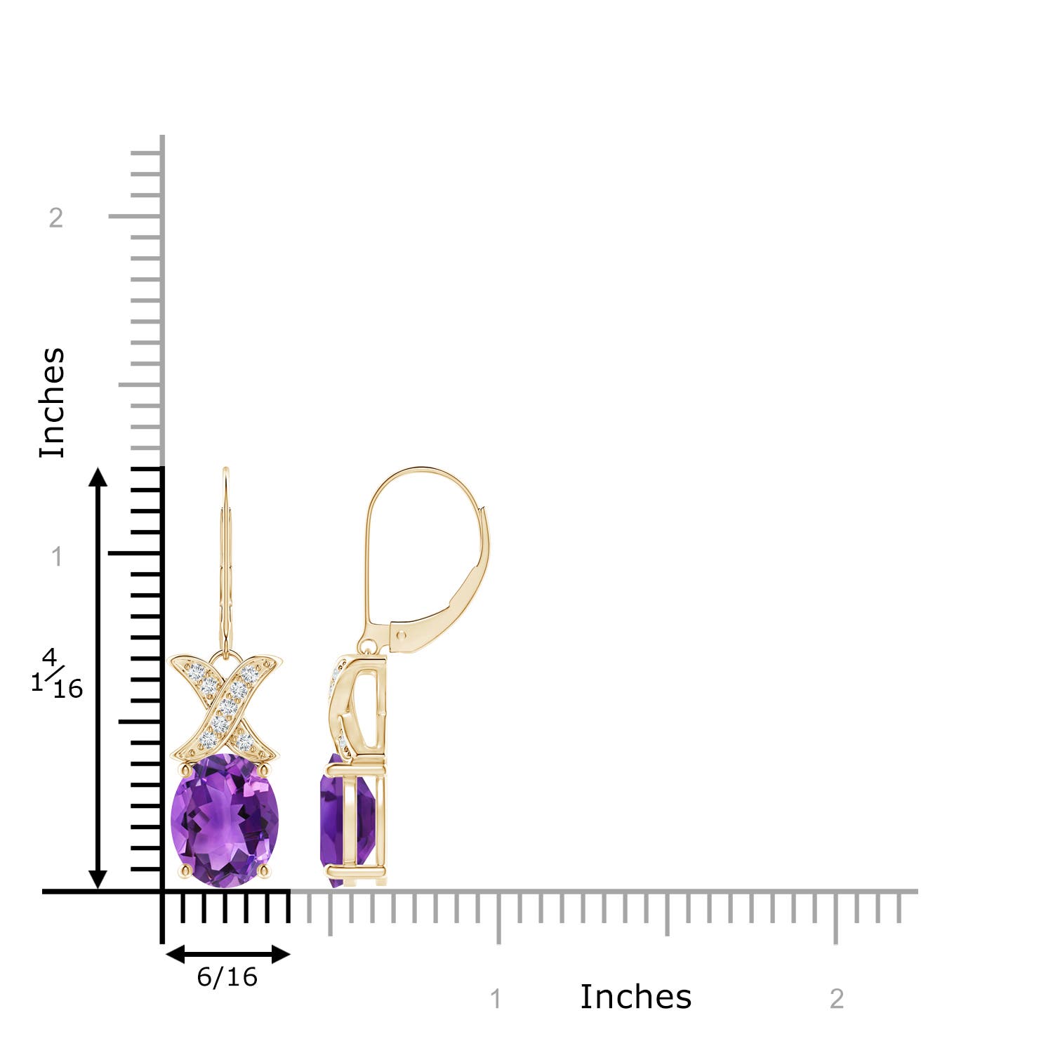 AAA - Amethyst / 4.69 CT / 14 KT Yellow Gold