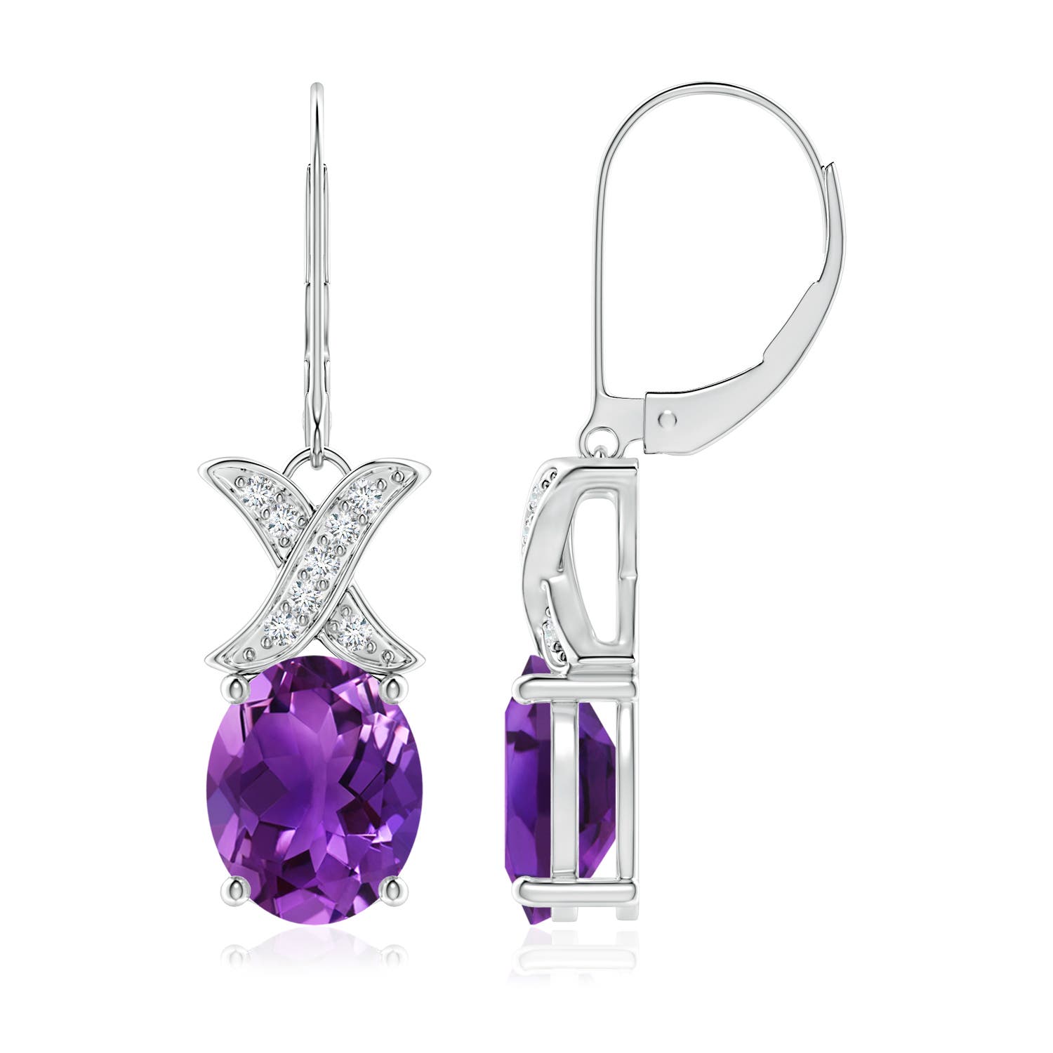 AAAA - Amethyst / 4.69 CT / 14 KT White Gold