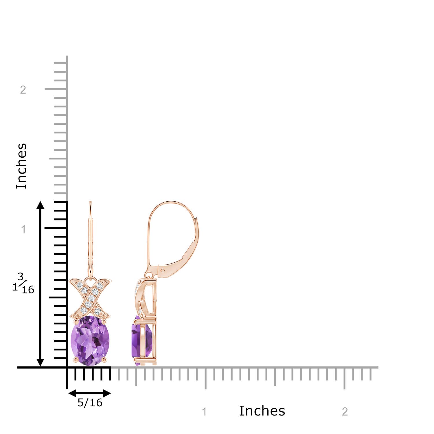 A - Amethyst / 3.3 CT / 14 KT Rose Gold