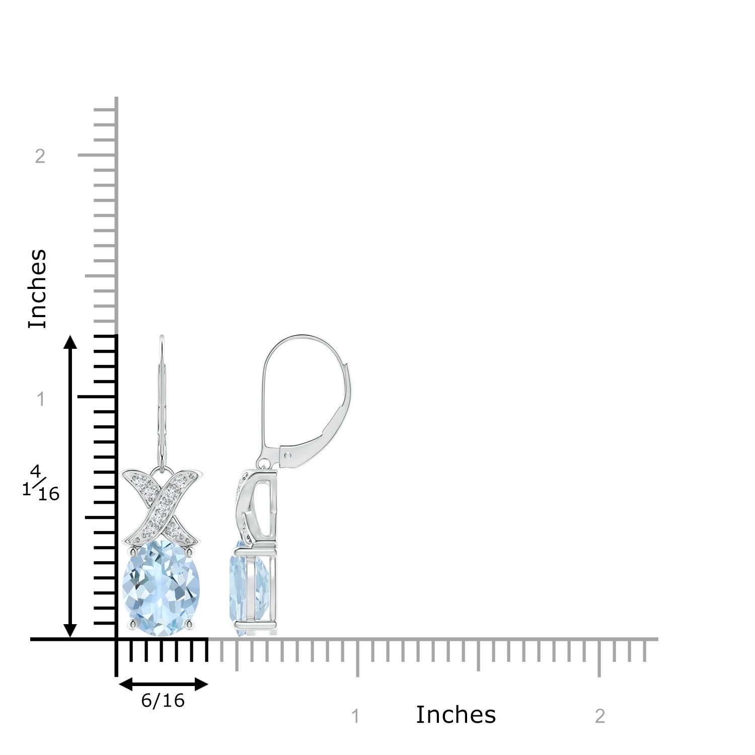 AA - Aquamarine / 4.53 CT / 14 KT White Gold