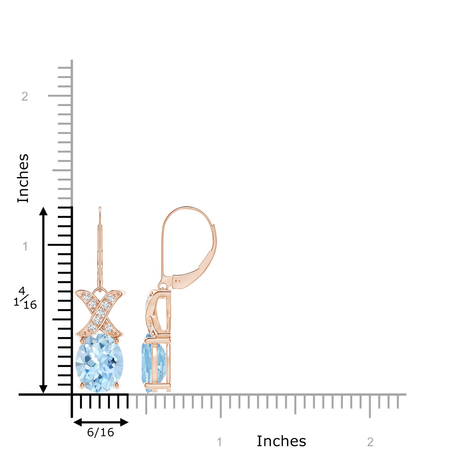 AAA - Aquamarine / 4.53 CT / 14 KT Rose Gold