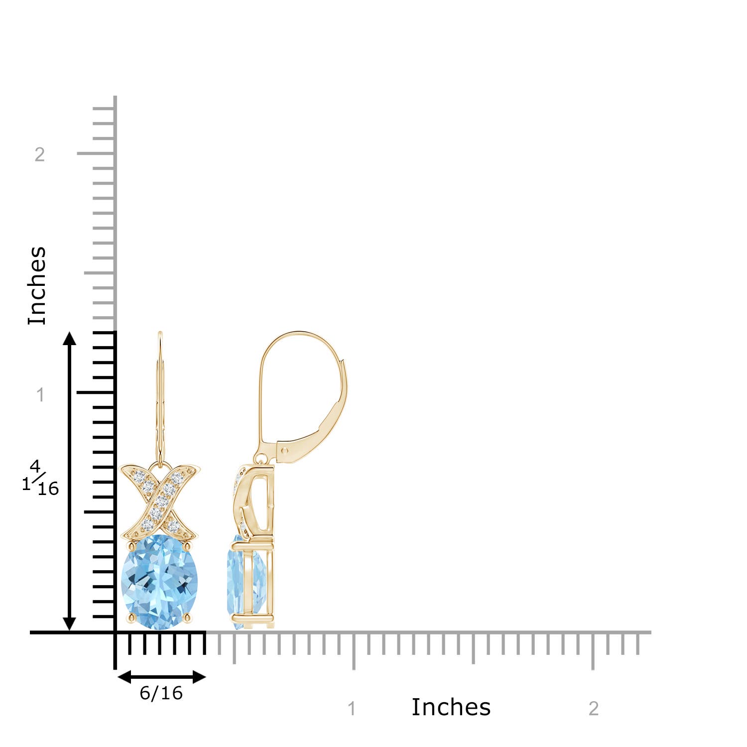 AAAA - Aquamarine / 4.53 CT / 14 KT Yellow Gold