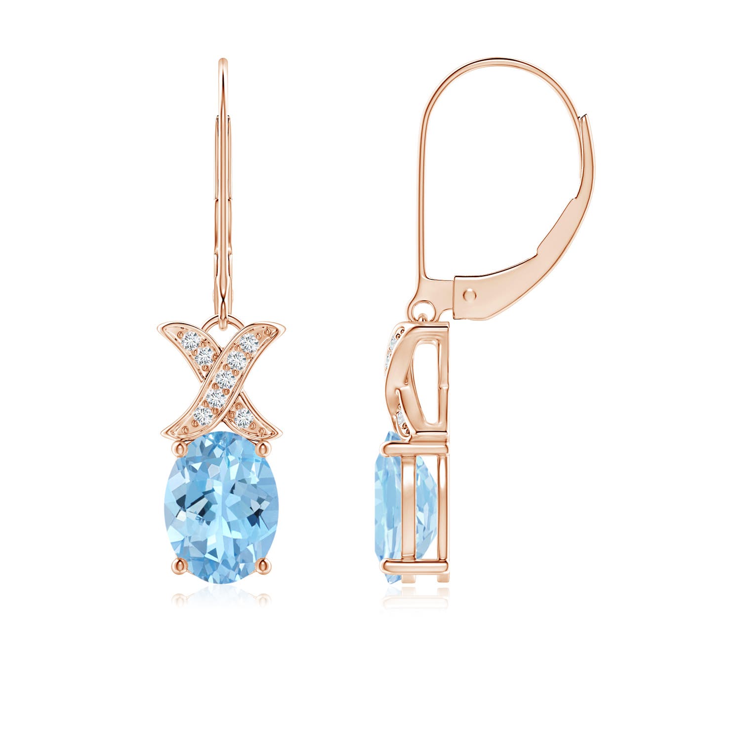 AAAA - Aquamarine / 2.08 CT / 14 KT Rose Gold