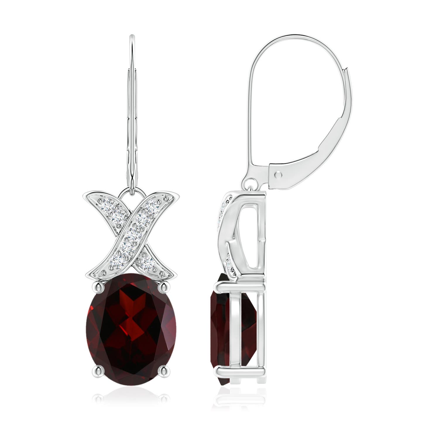 A - Garnet / 6.03 CT / 14 KT White Gold