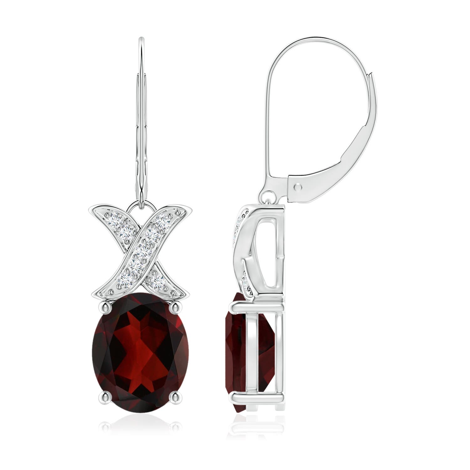 AA - Garnet / 6.03 CT / 14 KT White Gold