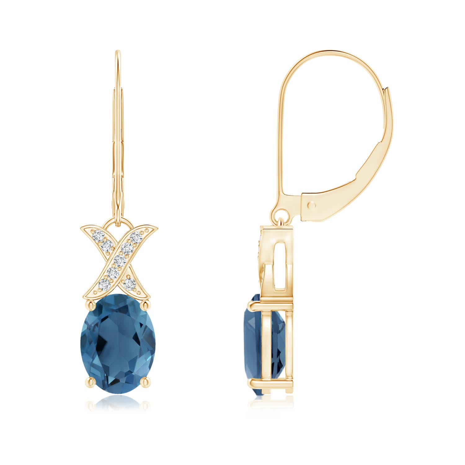 A - London Blue Topaz / 3.08 CT / 14 KT Yellow Gold