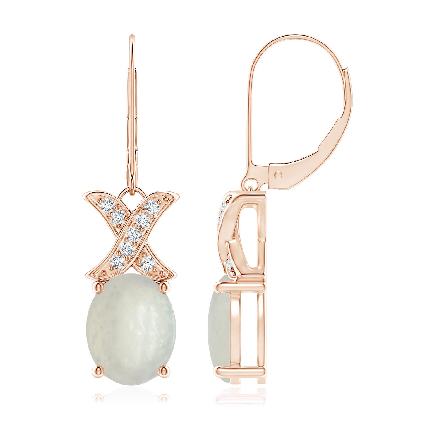 A - Moonstone / 5.13 CT / 14 KT Rose Gold