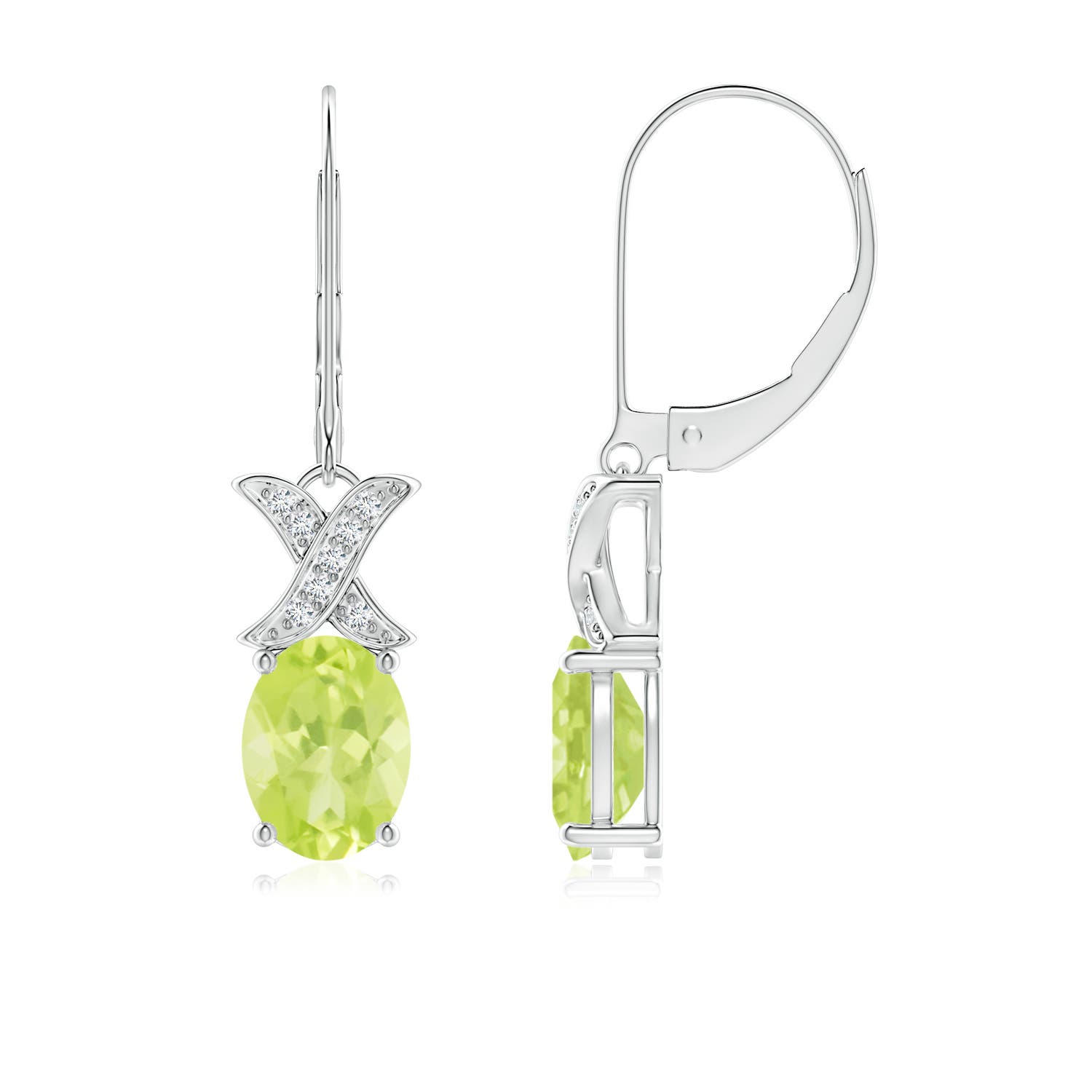 A - Peridot / 2.78 CT / 14 KT White Gold