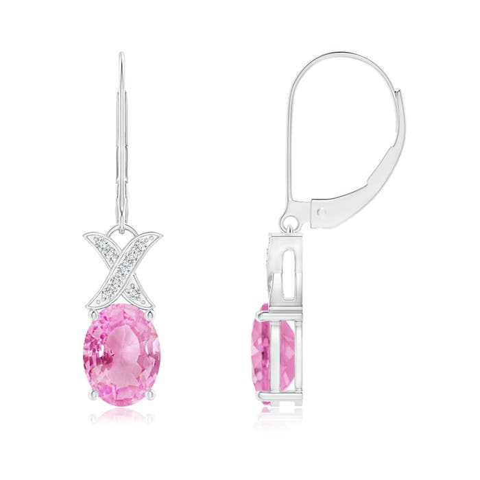 A - Pink Sapphire / 2.98 CT / 14 KT White Gold