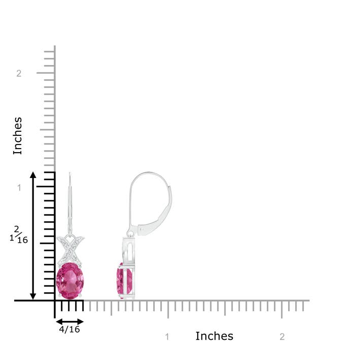 AAAA - Pink Sapphire / 2.98 CT / 14 KT White Gold