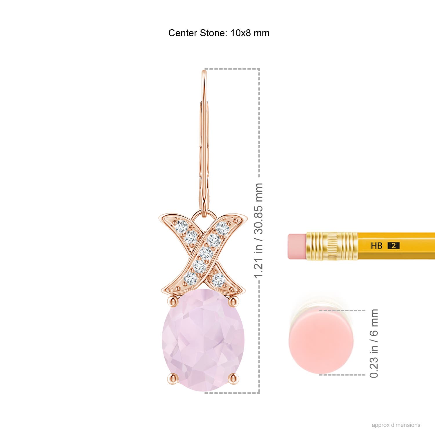 A - Rose Quartz / 4.53 CT / 14 KT Rose Gold