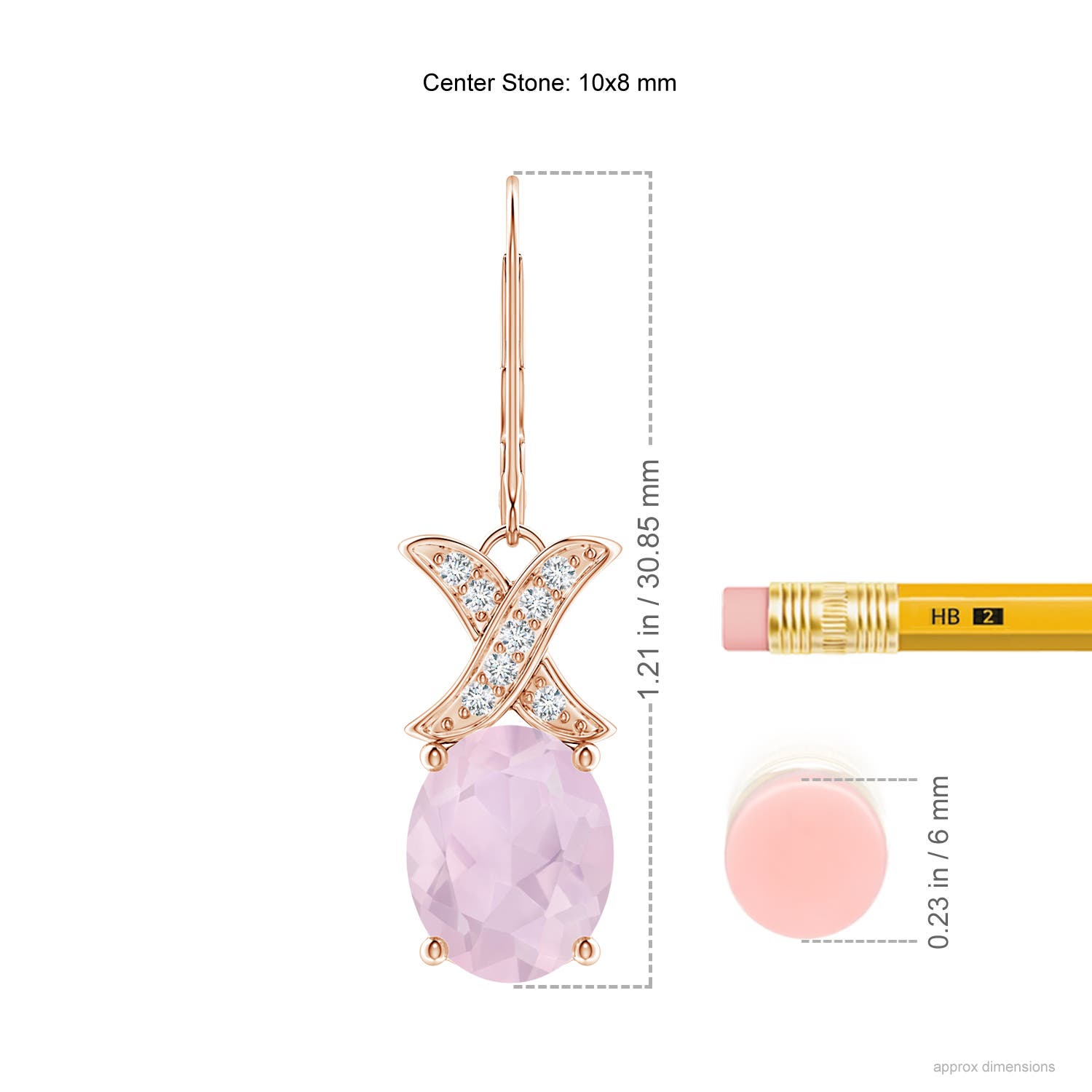 AA - Rose Quartz / 4.53 CT / 14 KT Rose Gold