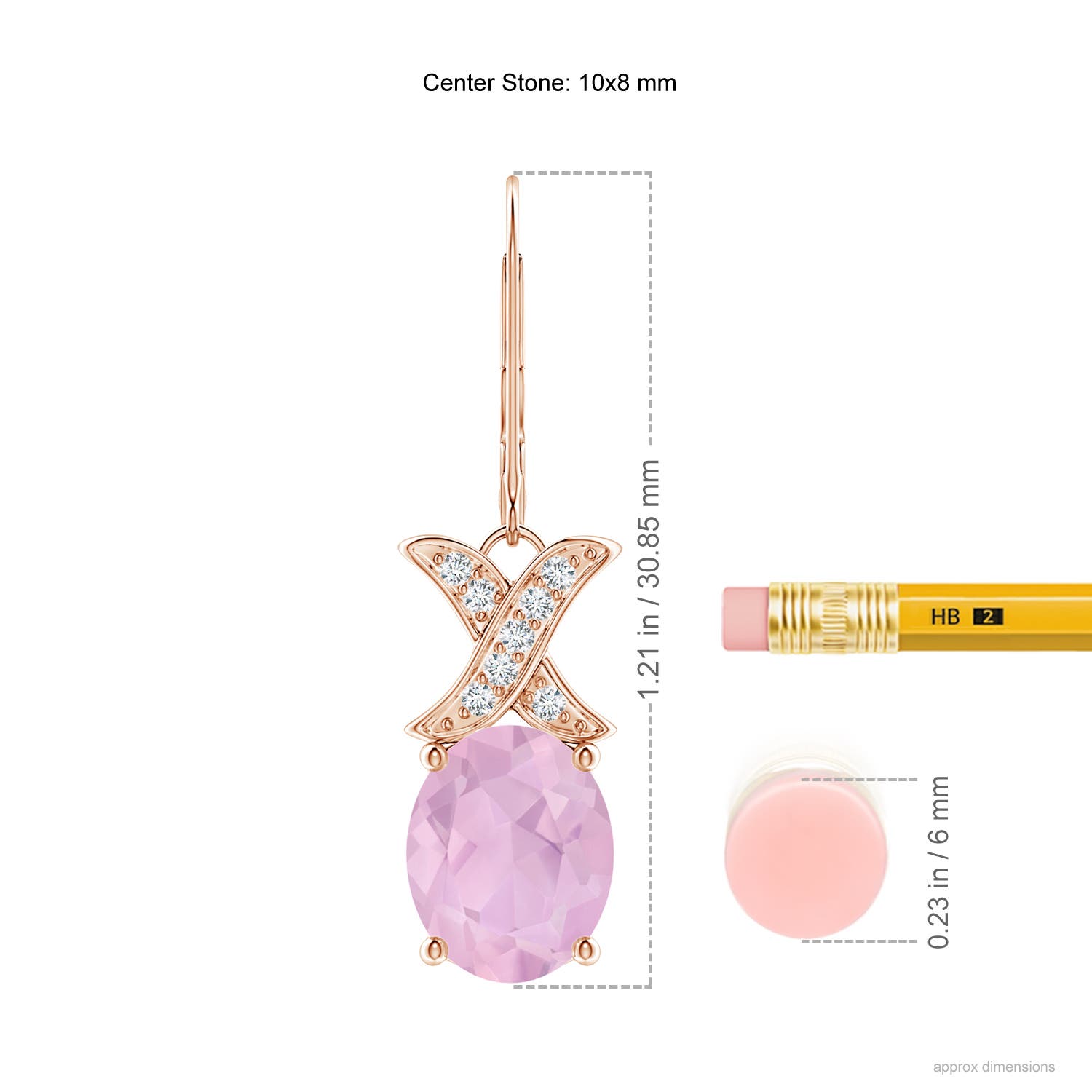 AAAA - Rose Quartz / 4.53 CT / 14 KT Rose Gold