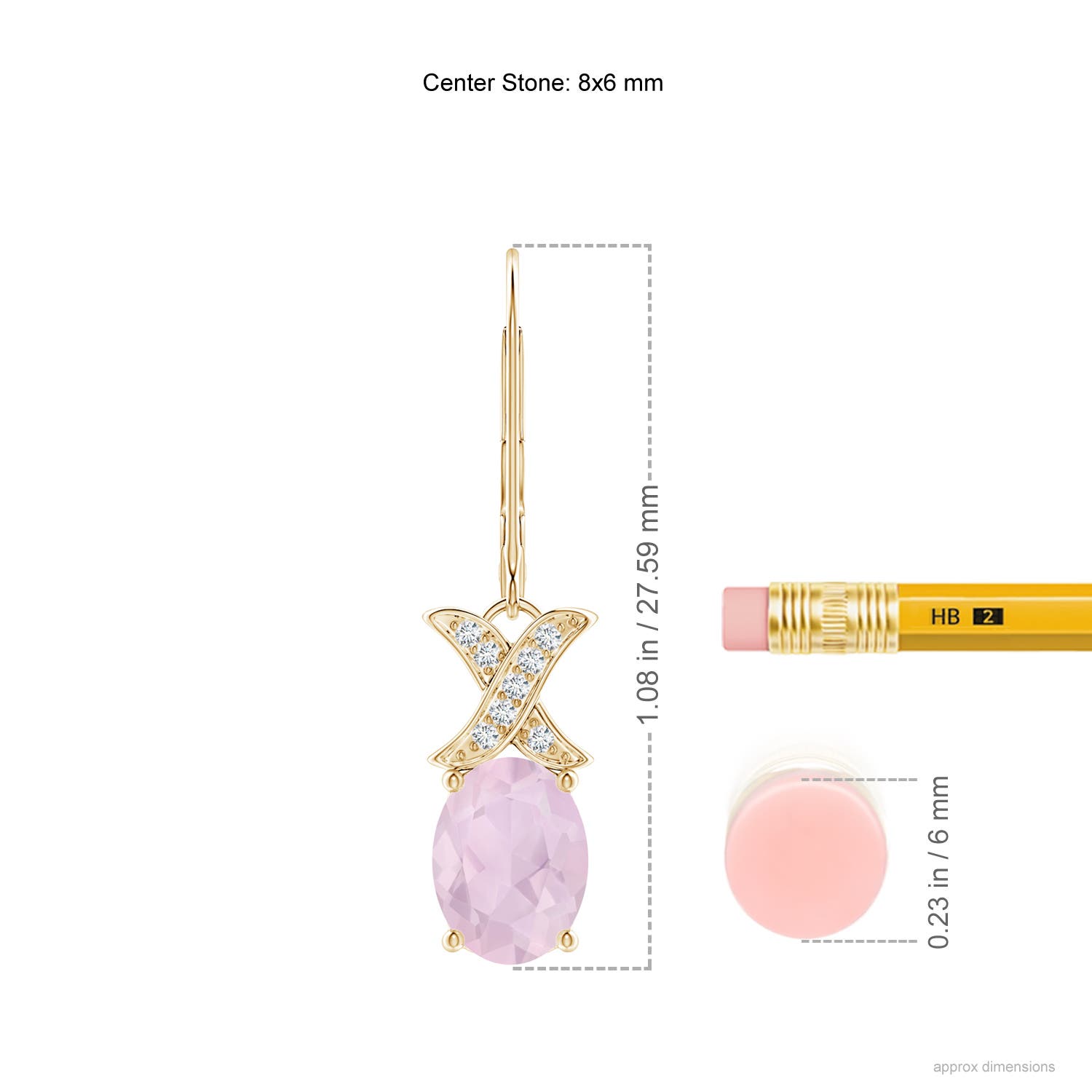 AA - Rose Quartz / 2.08 CT / 14 KT Yellow Gold