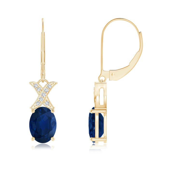 AA - Blue Sapphire / 3.18 CT / 14 KT Yellow Gold