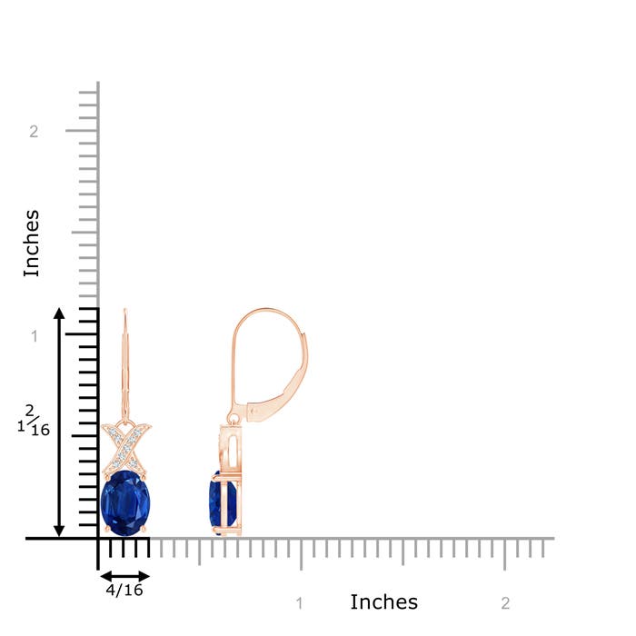 AAA - Blue Sapphire / 3.18 CT / 14 KT Rose Gold