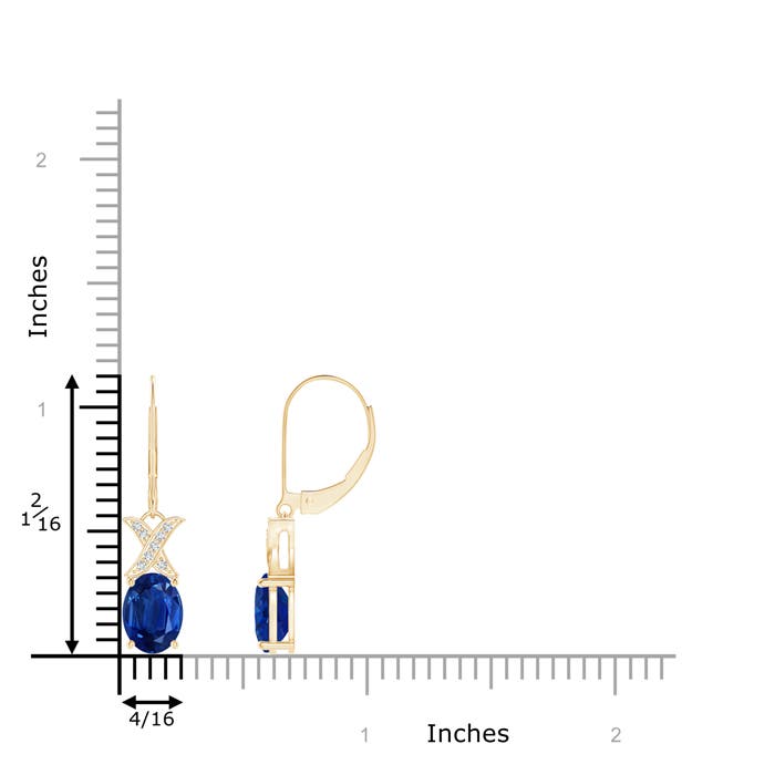 AAA - Blue Sapphire / 3.18 CT / 14 KT Yellow Gold