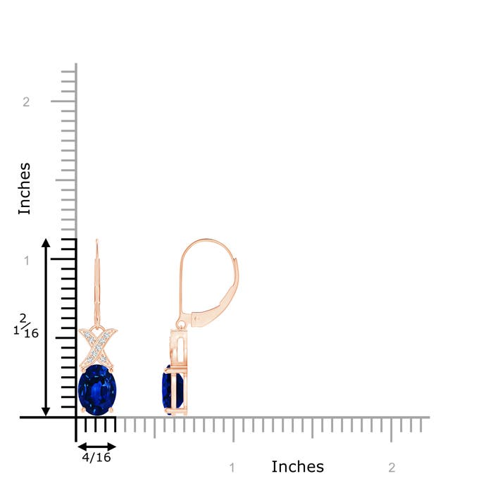 AAAA - Blue Sapphire / 3.18 CT / 14 KT Rose Gold