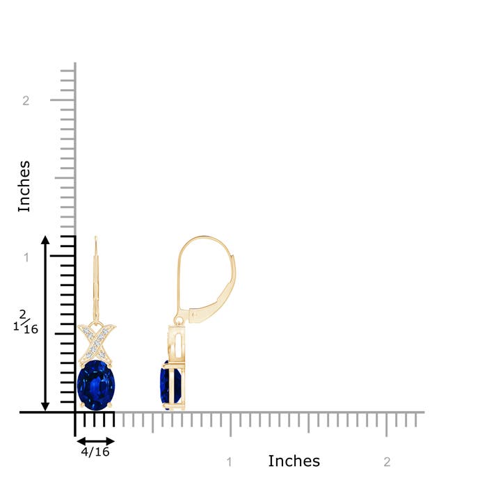 AAAA - Blue Sapphire / 3.18 CT / 14 KT Yellow Gold