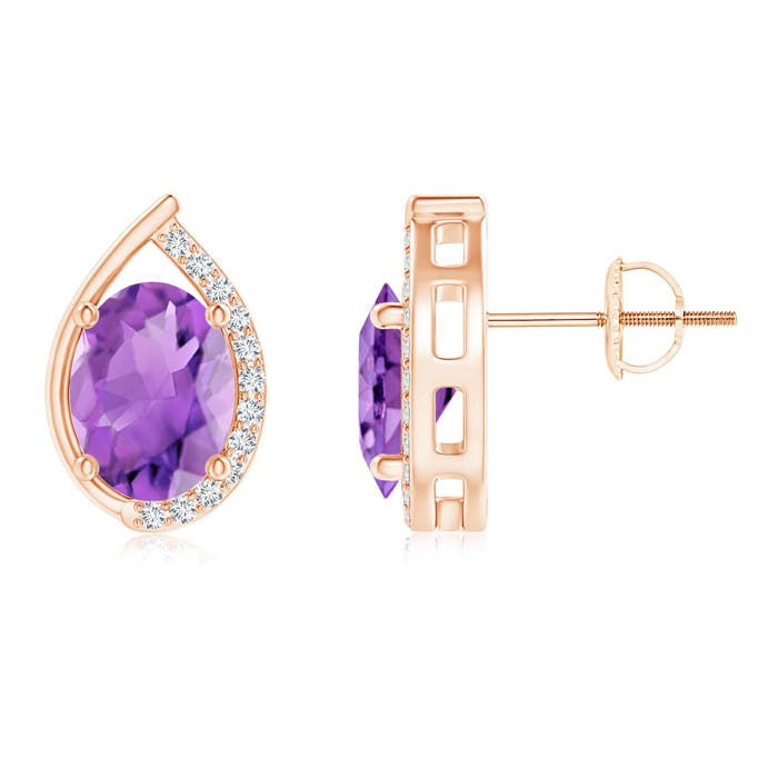 AA - Amethyst / 2.42 CT / 14 KT Rose Gold