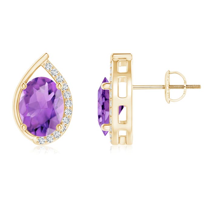 AA - Amethyst / 2.42 CT / 14 KT Yellow Gold