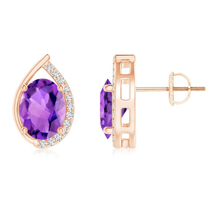 AAA - Amethyst / 2.42 CT / 14 KT Rose Gold