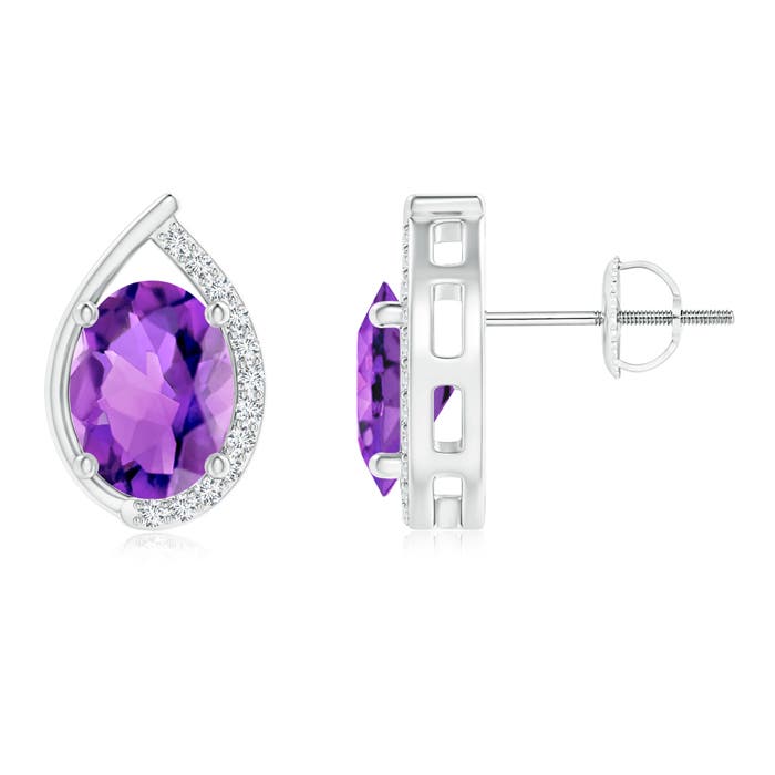 AAA - Amethyst / 2.42 CT / 14 KT White Gold