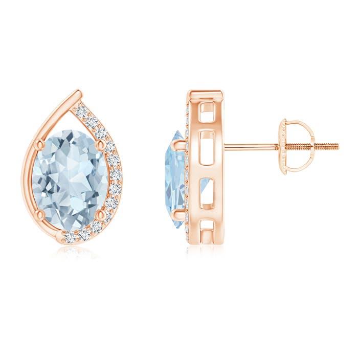 A - Aquamarine / 2.12 CT / 14 KT Rose Gold