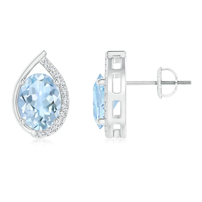 AA - Aquamarine / 2.12 CT / 14 KT White Gold