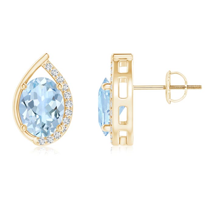 AA - Aquamarine / 2.12 CT / 14 KT Yellow Gold