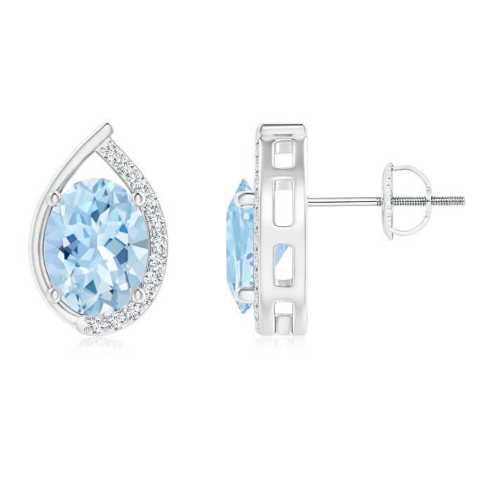 AAA - Aquamarine / 2.12 CT / 14 KT White Gold