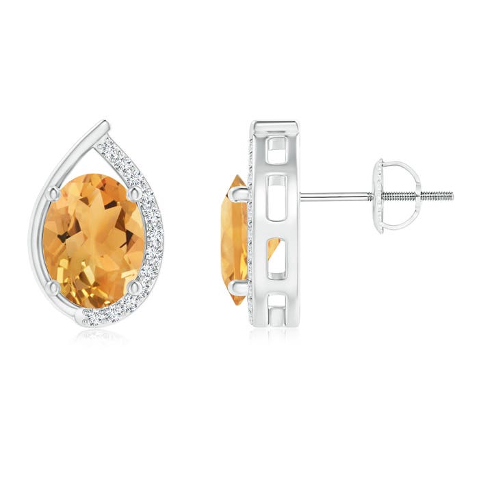 A - Citrine / 2.32 CT / 14 KT White Gold