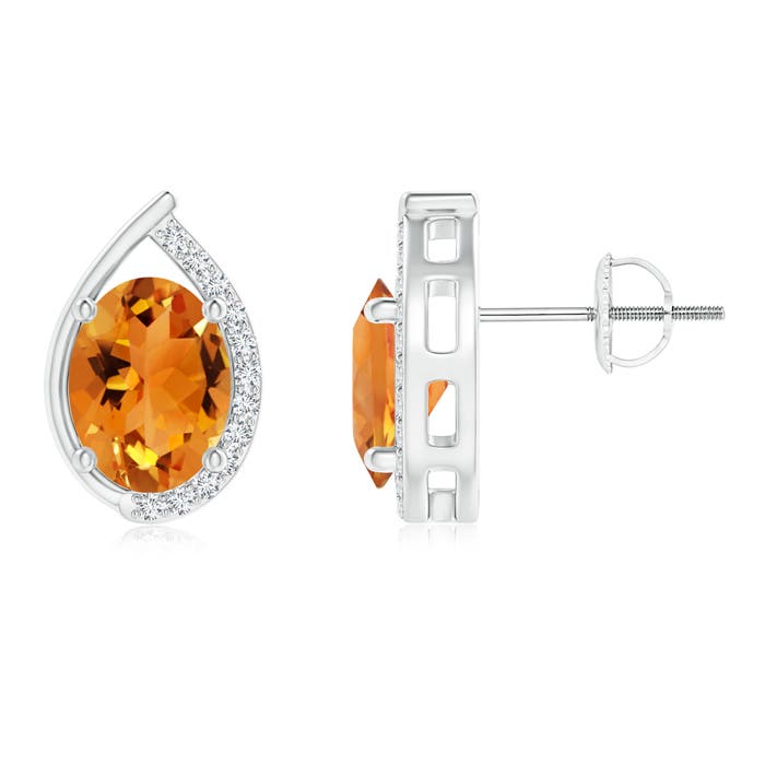 AAA - Citrine / 2.32 CT / 14 KT White Gold