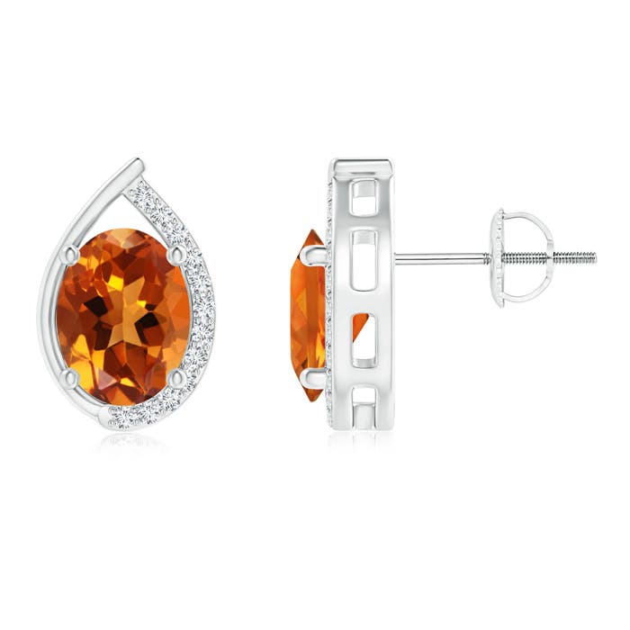 AAAA - Citrine / 2.32 CT / 14 KT White Gold