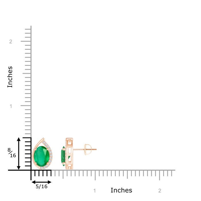 A - Emerald / 2.32 CT / 14 KT Rose Gold