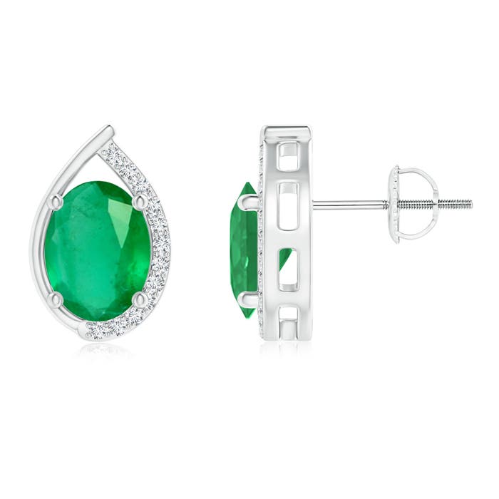 A - Emerald / 2.32 CT / 14 KT White Gold