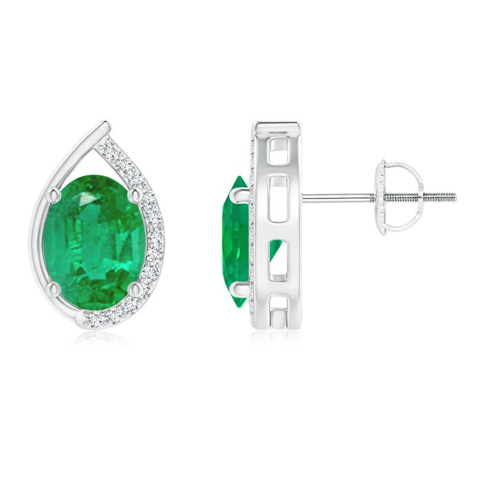 AA - Emerald / 2.32 CT / 14 KT White Gold