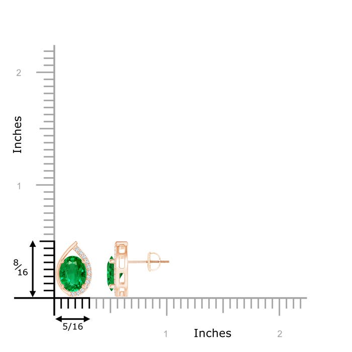 AAA - Emerald / 2.32 CT / 14 KT Rose Gold