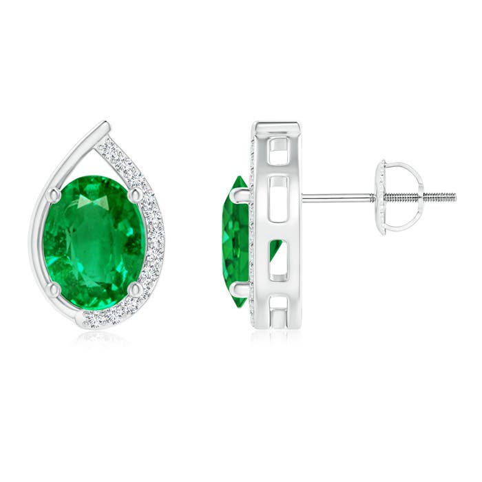 AAA - Emerald / 2.32 CT / 14 KT White Gold