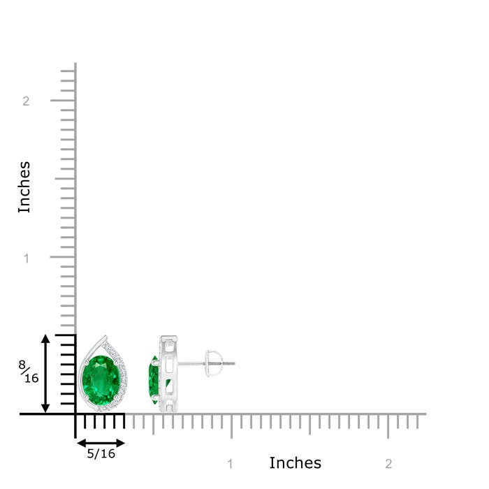 AAA - Emerald / 2.32 CT / 14 KT White Gold